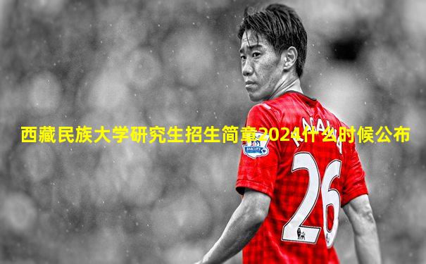 西藏民族大学研究生招生简章2024什么时候公布